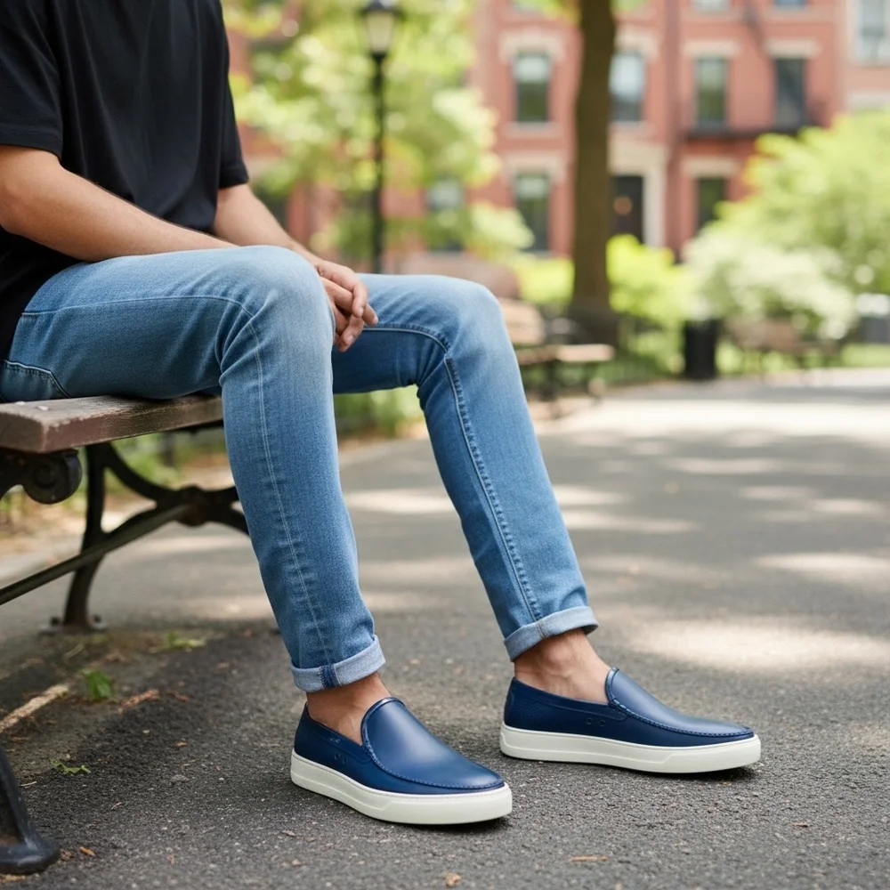 Salvatore Ferragamo Men's Fury 2 Synthetic Loafers/Boat Shoes Size 9 - Picture 3 of 16